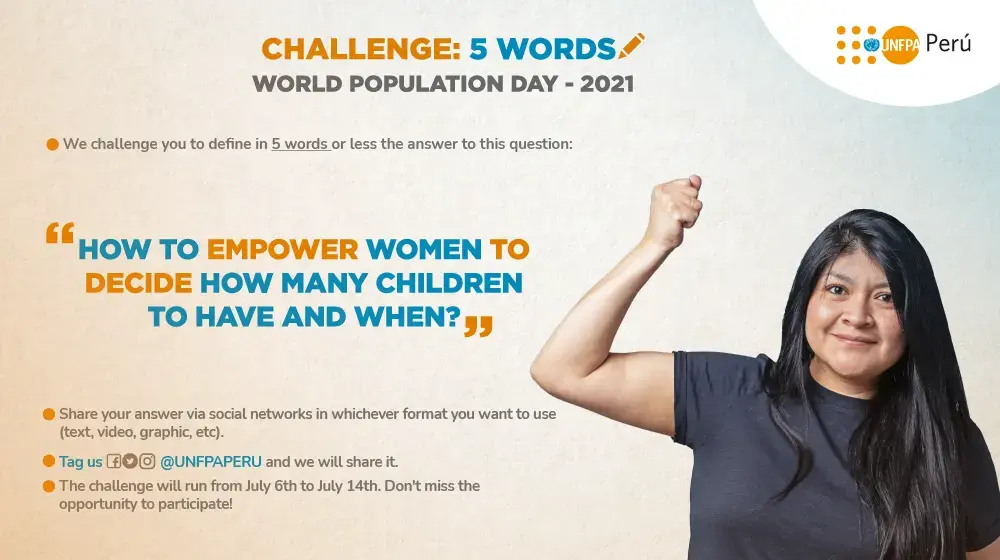 Challenge: 5 words for World Population Day 2021