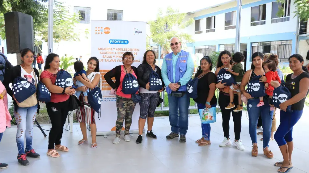 UNFPA brinda apoyo integral a mujeres y adolescentes en situación de vulnerabilidad en el distrito de Veintiséis de Octubre en Piura