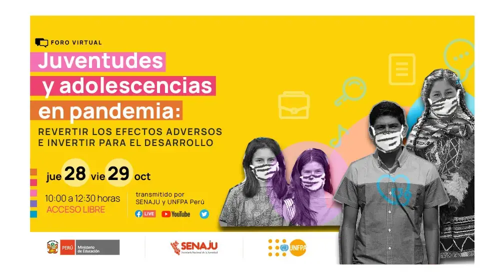 SENAJU y UNFPA logran compromisos para reducir impacto de la pandemia en adolescentes y jóvenes