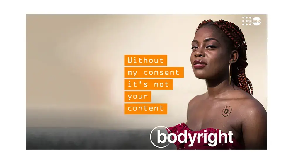 UNFPA launches bodyright, a new ‘copyright’ symbol to demand protection from online violence 