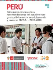 Cartilla 03 - Principales conclusiones y recomendaciones del estudio sobre gasto público social en adolescencia y juventud, 2012-2018