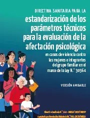 Estandarización de los parámetros técnicos para la evaluación de la afectación psicológica