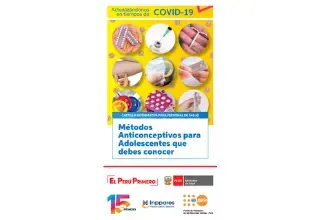 Cartilla informativa para personal de salud - Métodos Anticonceptivos para Adolescentes que debes conocer